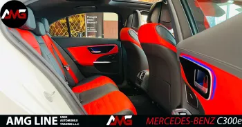 Mercedes-Benz C Class C300e 2023 Model Year White Color