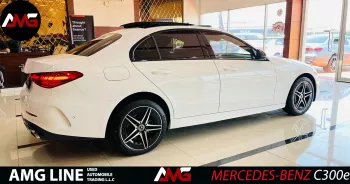 Mercedes-Benz C Class C300e 2023 Model Year White Color