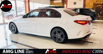 Mercedes-Benz C Class C300e 2023 Model Year White Color