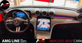 Mercedes-Benz C Class C300e 2023 Model Year White Color