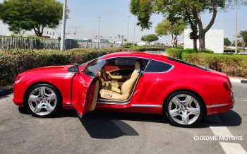 2013 BENTLEY CONTINENTAL GT RED COLOR IN EXCELLENT CONDITION