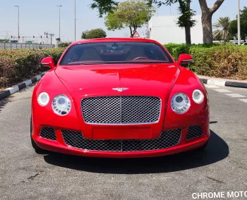 2013 BENTLEY CONTINENTAL GT RED COLOR IN EXCELLENT CONDITION