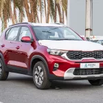 Kia Sonet 2023 Model Year GLS 1.5L Petrol Red Color Exterior - Thumbnail 3
