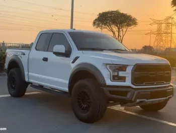 Ford F 150 Raptor 2018 Model Year White Color Exterior