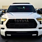 2024 MODEL TOYOTA SEQUOIA TRD PRO HYBRID V6 3.5L TURBO WHITE COLOR - Thumbnail 1