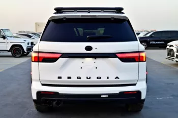 2024 MODEL TOYOTA SEQUOIA TRD PRO HYBRID V6 3.5L TURBO WHITE COLOR