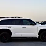 2024 MODEL TOYOTA SEQUOIA TRD PRO HYBRID V6 3.5L TURBO WHITE COLOR - Thumbnail 3