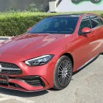 MERCEDES BENZE C260L 2023 MODEL YEAR RED COLOR EXTERIOR - Thumbnail 3