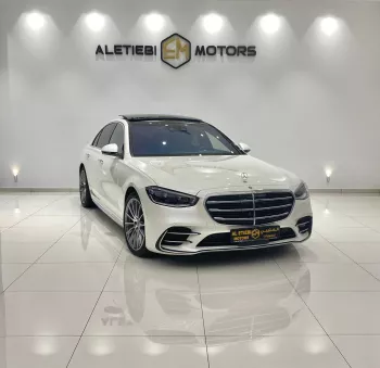 MERCEDES BENZ S580 2022 MODEL YEAR WHITE COLOR EXTERIOR