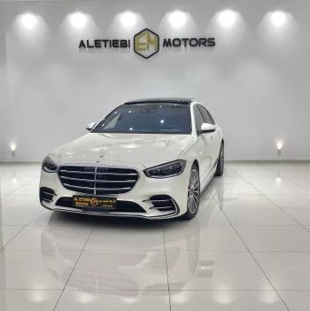 MERCEDES BENZ S580 2022 MODEL YEAR WHITE COLOR EXTERIOR