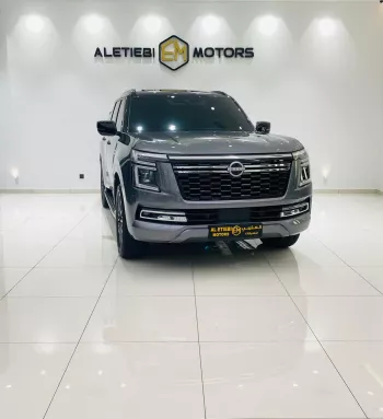 NISSAN PATROL PLATINUM 2025 MODEL YEAR GRAY COLOR WARRANTY AVAILABLE