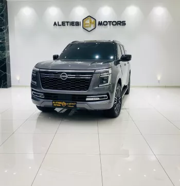 NISSAN PATROL PLATINUM 2025 MODEL YEAR GRAY COLOR WARRANTY AVAILABLE