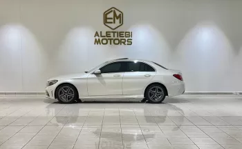 MERCEDES BENZ C300 2019 MODEL YEAR WHITE COLOR GCC SPECS