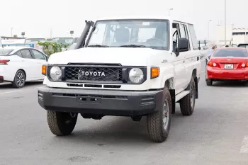 TOYOTA LAND CRUISER LC 76 2024 MODEL YEAR 4.2L DIESEL WHITE COLOR