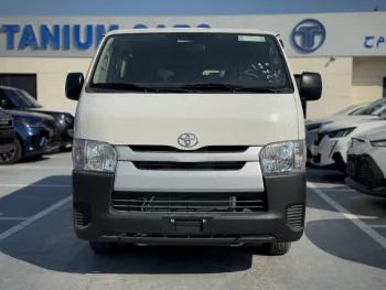 Toyota Hiace VAN 2.7L Petrol GCC Specs 2024 Model Year White Color Exterior