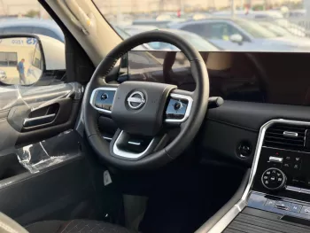 Nissan Patrol 3.5L V6 Twin Turbo Petrol GCC 2025 Model Year White Color Exterior