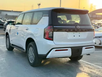 Nissan Patrol 3.5L V6 Twin Turbo Petrol GCC 2025 Model Year White Color Exterior