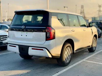 Nissan Patrol 3.5L V6 Twin Turbo Petrol GCC 2025 Model Year White Color Exterior