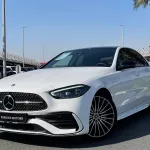 Mercedes Benz C 300 AMG 2022 Model Year White Color Exterior Black Interior - Thumbnail 1