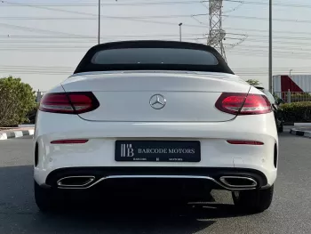 Mercedes Benz C200 Coupe 2023 Model Year White Color Exterior Convertible