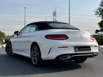 Mercedes Benz C200 Coupe 2023 Model Year White Color Exterior Convertible