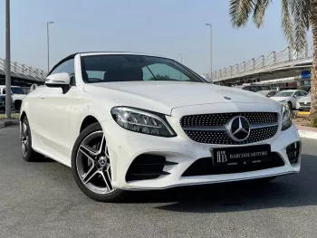 Mercedes Benz C200 Coupe 2023 Model Year White Color Exterior Convertible