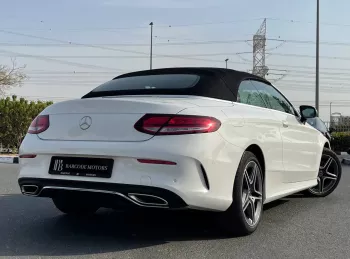 Mercedes Benz C200 Coupe 2023 Model Year White Color Exterior Convertible