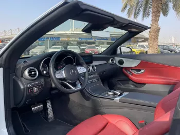 Mercedes Benz C200 Coupe 2023 Model Year White Color Exterior Convertible