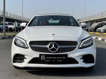 Mercedes Benz C200 Coupe 2023 Model Year White Color Exterior Convertible