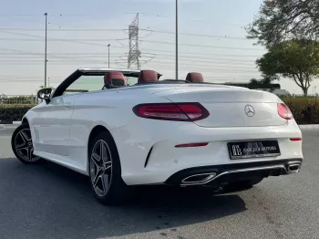 Mercedes Benz C200 Coupe 2023 Model Year White Color Exterior Convertible