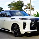 Infiniti QX80 Autograph 2025 Model Year V6 3.5L White Color Exterior - Thumbnail 3