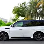 Infiniti QX80 Autograph 2025 Model Year V6 3.5L White Color Exterior - Thumbnail 5