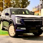Nissan Patrol Platinum 2025 Model Year Blue Color Exterior - Thumbnail 2
