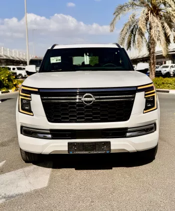 Nissan Patrol Platinum 2025 Model Year V6 Twin Turbo White Color Exterior