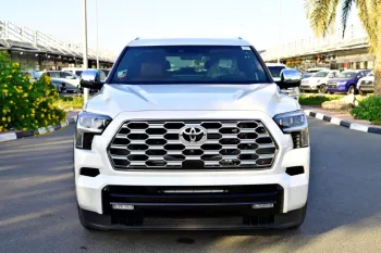 TOYOTA SEQUOIA 1794 EDITION HYBRID 2025 MODEL YEAR V6 WHITE COLOR