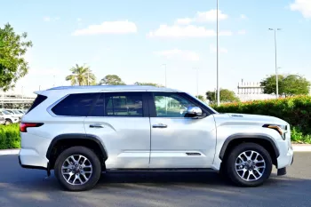 TOYOTA SEQUOIA 1794 EDITION HYBRID 2025 MODEL YEAR V6 WHITE COLOR