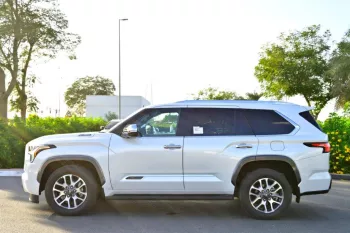 TOYOTA SEQUOIA 1794 EDITION HYBRID 2025 MODEL YEAR V6 WHITE COLOR