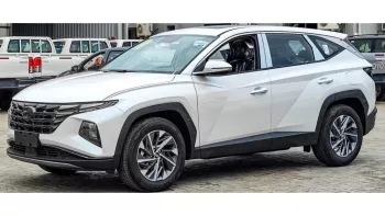 Hyundai Tucson 2024 Model year 1.5L Turbo White Color Exterior Black Interior