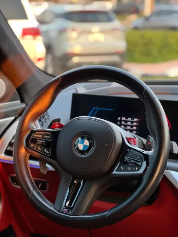 BMW iX M 2023 Model Year GCC Specs Gray Color Exterior under Warranty
