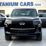 Infiniti QX80 VIP Autobiography 2025 Model Year Petrol Black Color Exterior - Thumbnail 2