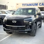 Infiniti QX80 VIP Autobiography 2025 Model Year Petrol Black Color Exterior - Thumbnail 1