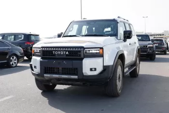 TOYOTA PRADO 250 2024 MODEL YEAR 2.4L PETROL VXL WHITE COLOR