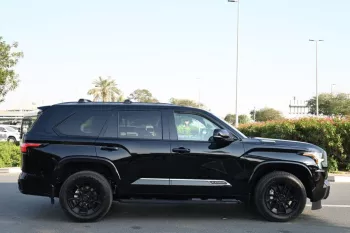 TOYOTA SEQUOIA PLATINUM I-FORCE HYBRID TRD 2025 MODEL YEAR BLACK COLOR