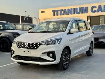 SUZUKI ERTIGA GLX 1.5L PETROL 2025 MODEL YEAR WHITE COLOR EXTRIOR