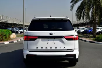 TOYOTA SEQUOIA TRD 2025 MODEL YEAR OFFROAD HYBRID WHITE COLOR