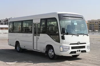 Toyota Coaster 4.0L Diesel M/T 2024 Model Year White Color Exterior