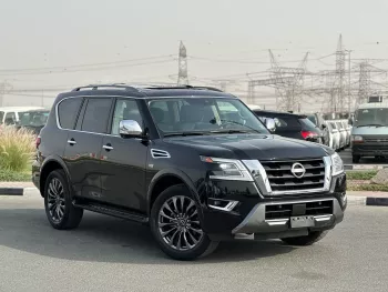 Nissan Armada Platinum 5.6l 2022 Model Year Black Color Exterior