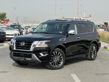 Nissan Armada Platinum 5.6l 2022 Model Year Black Color Exterior