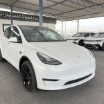 Tesla Model Y Long Range 2024 Model Year White Color Exterior - Thumbnail 3