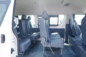 TOYOTA HIACE 2.5L DIESEL 15 SEATER HIGH ROOF STD MANUAL WHITE COLOR